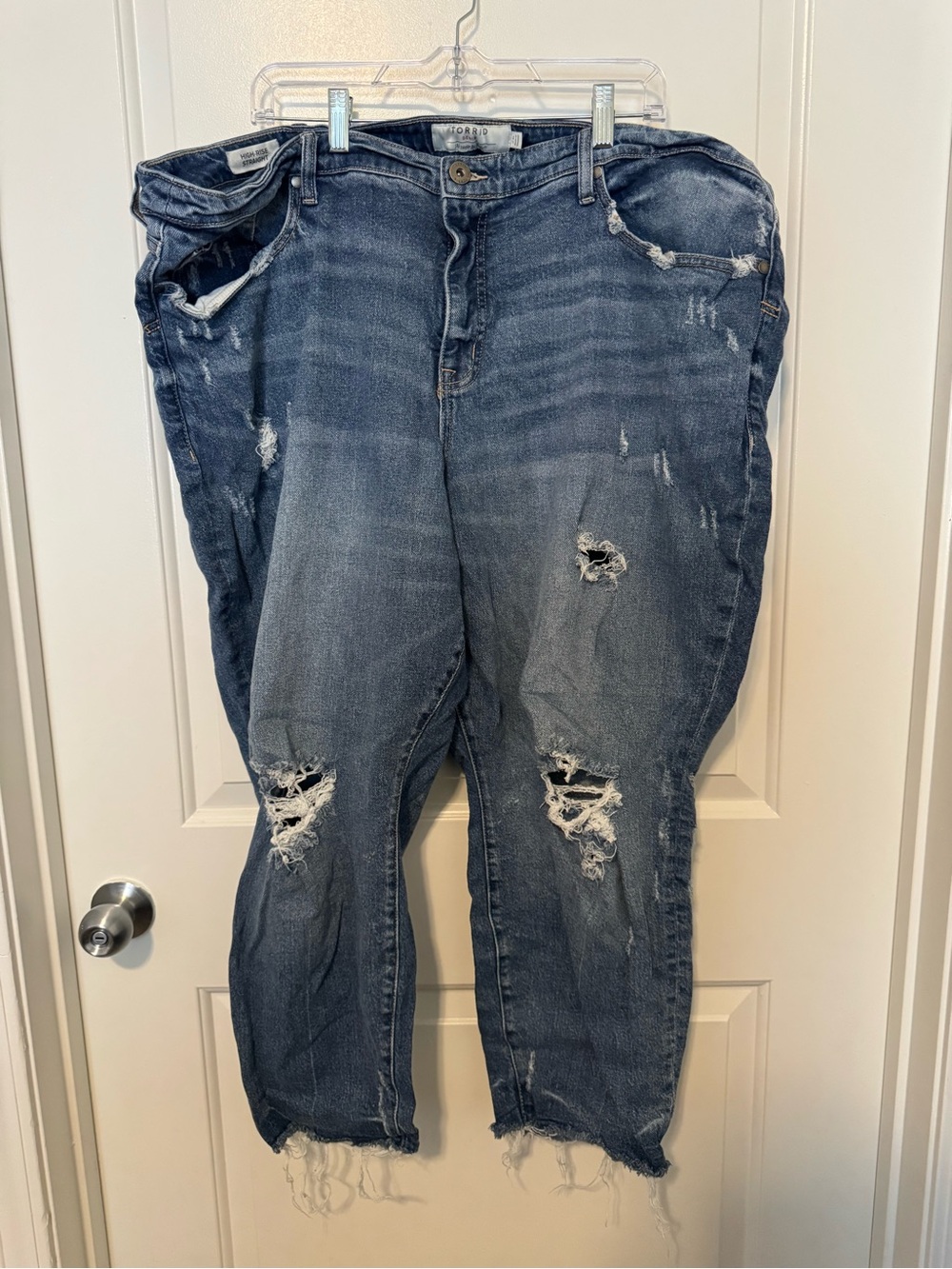torrid Blue Denim Distressed Jeans